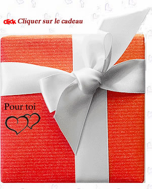 Cliquer sur le cadeau